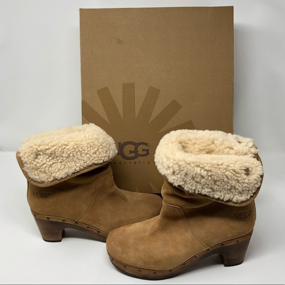 ugg fur lined ankle boots